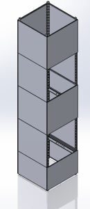 Dumbwaiter Steel Structure with Panels